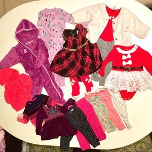 Baby girl 6-9 month fall winter bundle/ Christmas